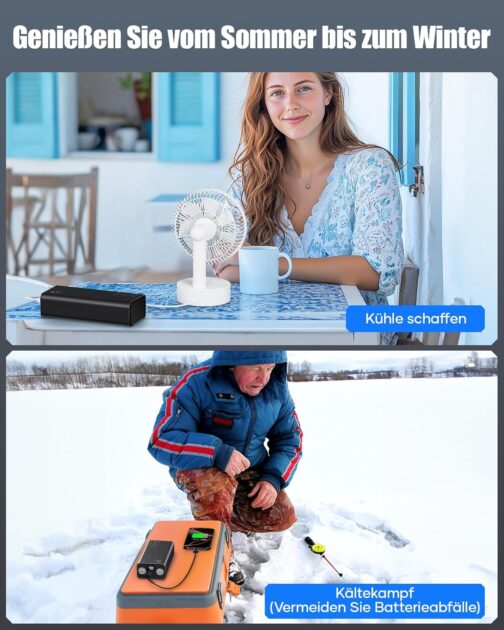Power Bank 30,000 mAh: PD 22.5 W Quick Charge External Battery with Torch, Large Capacity and 3 Outputs and 2 Input Radio with – Bild 6