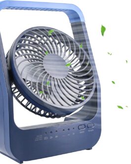 Table Fan USB 20000 mAh Mini Fan, Small Quiet 3 Speeds 180° Rotatable, Long 200 Hours Working Time, USB Desk Fan Easy to Carry for Office, Home and Outdoor Use