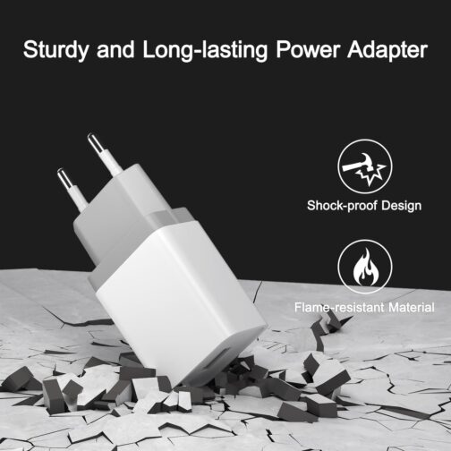 12 W USB Plug, Pack of 3, 2.4 A/5 V USB Charger, USB Power Supply, USB Plug, USB Power Plug, USB Aadapter, USB Socket Compatible with iPhone Galaxy, Xiaomi, Pixel, Huawei USB Charger – Bild 4