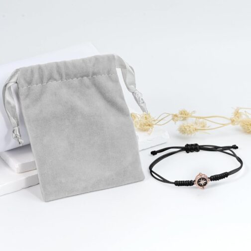 JENDEAR SHINE Rope Bracelet for Women Girls, Hand Braided Chain with Cubic Zirconia Charm, Mother's Day, Birthday, Graduation, Friendship Jewellery, Gift – Bild 7