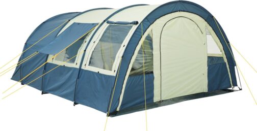 CampFeuer Multi Tent for 4 People, Tunnel Tent with Huge Anteroom, 5000 mm Hydrostatic Head, Camping Tent with Groundsheet and Adjustable Front Wall, Group Tent, Family Tent – Bild 4
