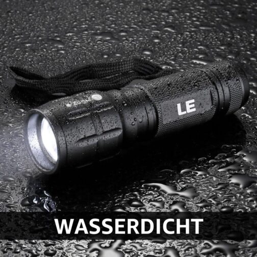 LE LED Torch Small, LE1000 Extremely Bright Zoom-able Mini Torches Battery Operated for Children, Portable, Waterproof Torch, Torch for Camping, Outdoor, Hiking, Emergencies – Bild 6