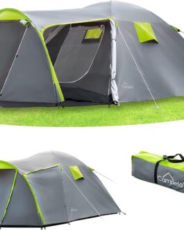 Campela Touristenzelt, Familienzelt, Tropical, für 3-4 Personen, wasserdicht 3000m, geklebte Nähte, CA0013