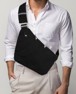 Fibrdoo Brusttasche, Anti-Diebstahl Sling Bag, Crossbody Schultertasche Herren Damen klein für Freien Reisen Wandern Joggen