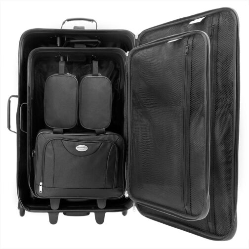 Exclusive 4pce Trolley Set Travel Suitcase Baggage Luggage - Storable in each other! – Bild 2