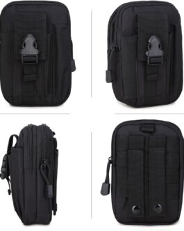 ZhaoCo Tactical Waist Bags, Nylon Military Compact MOLLE EDC Bag Waist Bags for Gadget Utility Mobile Phone Camping Hiking and Travel