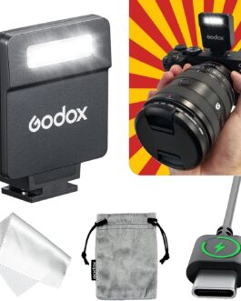 Godox Blitz iM22 Mini Camera Flash, Manual Flash Speedlite, 5 Power Levels, 440 Flashes at Full Power, Flash Compatible with Ricoh GR III RG iii X, Canon Sony Nikon Fujifilm Pentax