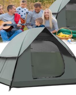 Camping Tent 2-3 Person Dome Tent Ultralight Tents Double Layer Waterproof & Windproof Family Tent for Camping and Picnic, Easy to Assemble Outdoor Tent for Garden, Hiking Trip