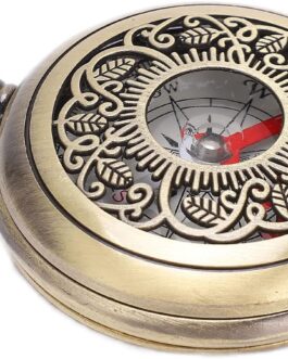 Hiking Compass, Durable, Shockproof, Waterproof, Hollow Camping Survival Tool Made of Brass for Outdoor Navigation