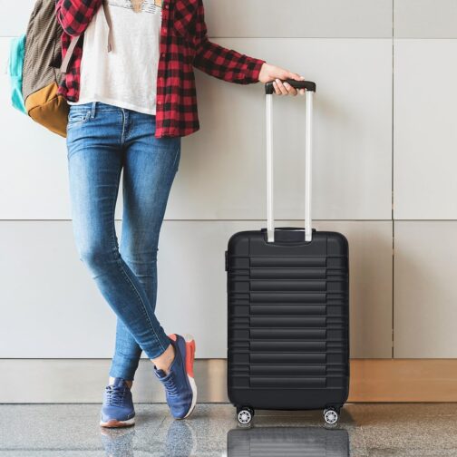 TRVLMORE Suitcases & Trolleys - Hand Luggage Suitcase - Travel Suitcase with Wheels - Hand Luggage Trolley 55 x 40 x 20, Hard Case Small, Suitcase Hand Luggage 55 x 40 x 20 Lightweight, Trolley Hand – Bild 9