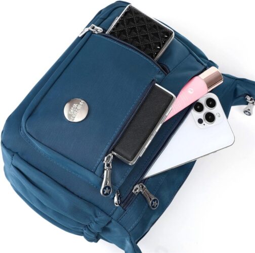 HERCMNOY Women's Shoulder Bag Shoulder Bag Handbag Multi Pocket Nylon Messenger Bag – Bild 5
