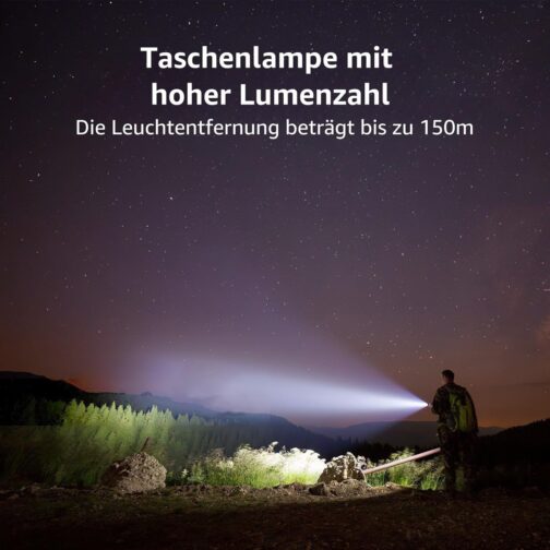 LE LED Torch Small, LE1000 Extremely Bright Zoom-able Mini Torches Battery Operated for Children, Portable, Waterproof Torch, Torch for Camping, Outdoor, Hiking, Emergencies – Bild 2