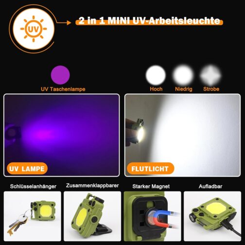 BEYSTE Torch LED Rechargeable 1000000 Lumens LED Torch Extremely Bright Military Very Bright Battery Torch USB C Strong Tactical Torch Waterproof for Outdoor Emergencies – Bild 4
