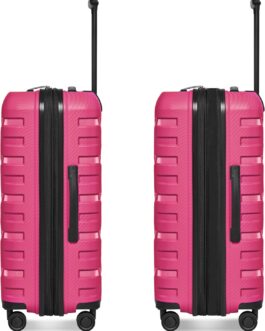 SMARTBOX Edition 01 Regular Item, Pink, Hard shell trolley with swivel castors