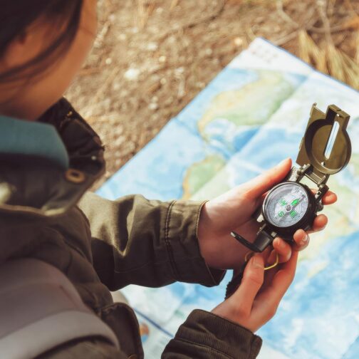 kodivenj Compass Outdoor Compass, Aluminium Alloy Material Compass, Suitable for Hunting, Hiking and Outdoor Activities, Shock and Waterproof, Precise Positioning – Bild 5