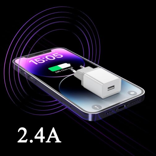 12 W USB Plug, Pack of 3, 2.4 A/5 V USB Charger, USB Power Supply, USB Plug, USB Power Plug, USB Aadapter, USB Socket Compatible with iPhone Galaxy, Xiaomi, Pixel, Huawei USB Charger – Bild 8