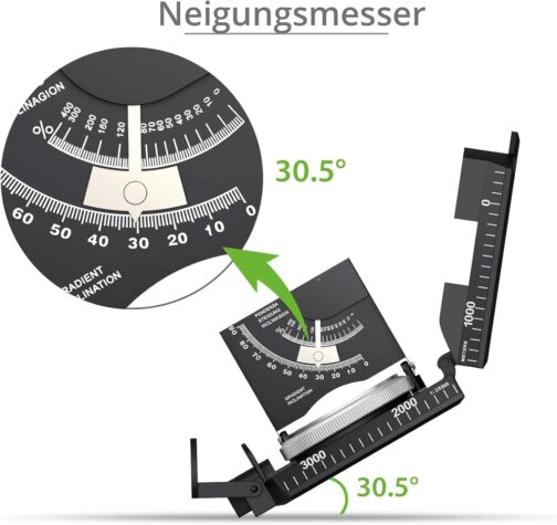 Proster Military Marching Compass Professional Pocket Compass with Clinometer Carrying Strap Bag for Hunting Hiking and Outdoor Activities – Bild 4