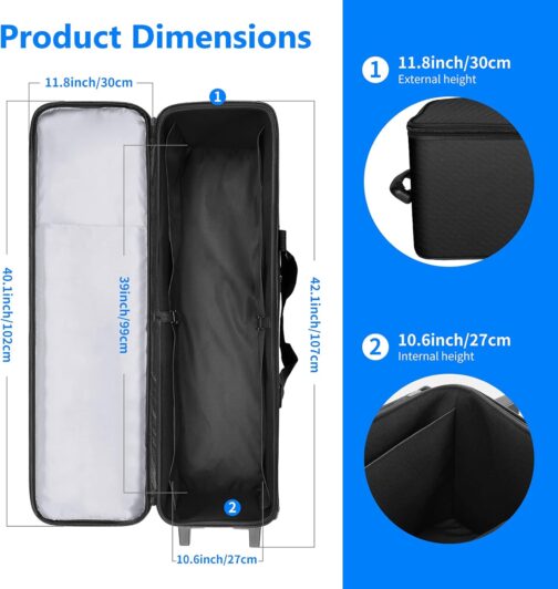 Neewer Photo Studio Equipment Luggage Carry Bag for Light Stand, Tripod, Flash Light, Studio Umbrella, Photo Studio etc (NW-B01) – Bild 2