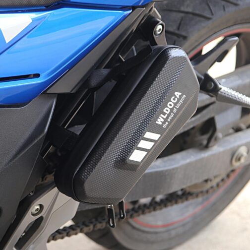 WLDOCA 2 Pack Waterproof EVA Motorcycle Side Bags - 2L Triangle Tool Bags for Touring and Commuting Motorcycles with Pannier Rack Compatibility – Bild 6