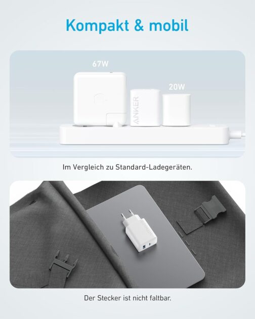 Anker 20 W USB C Charger, iPad Power Supply, USB Fast Charging Power Supply, iPad Charger, Compatible with iPhone 16/15/iPhone 15 Plus/iPhone 15 Pro/iPhone 15 Pro Max/iPad and More (with 150 cm USB-C – Bild 5