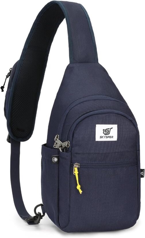 SKYSPER Chest Bag Men's Small Sling Bag Lightweight Shoulder Bag Crossbody Shoulder Bag for Men Women Travel Hiking Outdoor