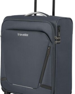 Travelite Hand Luggage Suitcase with 4 Wheels, Anthracite (grey), On-board trolley with 4 wheels
