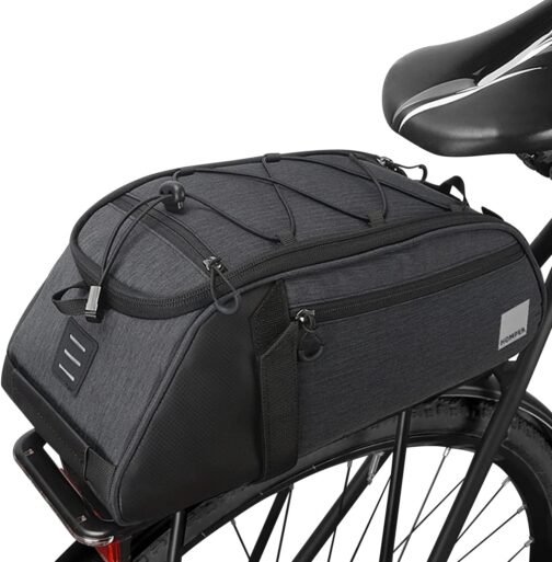 HOMPER Bicycle Saddle Bag Pannier Rack Bag Backpack Side Bag Mountain Road MTB Bicycle Cycling Back Seat Bag (8L)