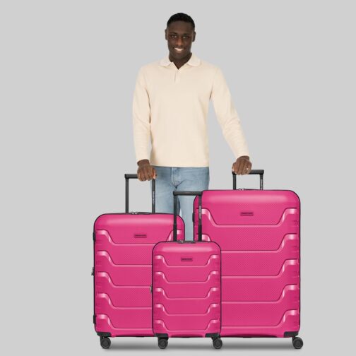 SMARTBOX Edition 01 Regular Item, Pink, Hard shell trolley with swivel castors – Bild 6