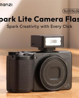 ULANZI SL01 Mini Camera Flash, GN8 6500K Camera Speedlite Flashes, 4 Power Levels (1/8~1/1), Mini Manual Flash, Single Contact Hot Shoe for Nikon, Sony, Fujifilm, Panasonic Cameras