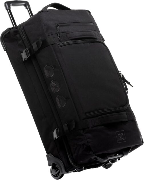 Large Travel Bag with 2 Wheels Kane Rolling Suitcase 80 cm Suitcase Sports Bag Travel Trolley Recycled Sea Plastic, Xxl-140 litres, L, travel bag