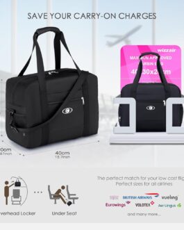 SPAHER Travel Bag Foldable Cabin Airplane Luggage Cabin 40x30x20cm Wizzair Vueling Volotea Waterproof Weekend Bag Women Men Luggage Portable Bag Organizer 25L