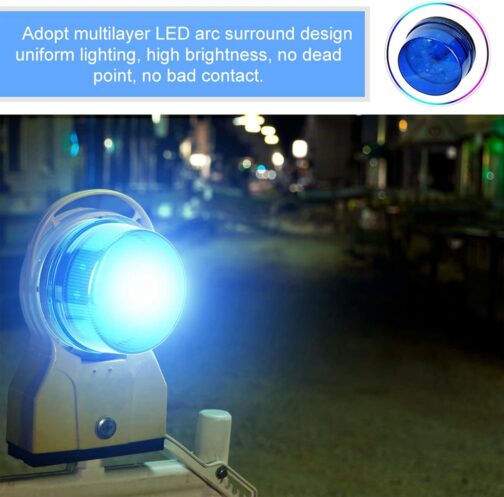 Dioche Emergency Strobe Light Blue LED Light 12V Strobe Warning Light – Bild 9