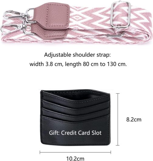 YISUOHOOM Bum Bag Women's Shoulder Bag Small Crossbody Bag Vegan Leather Chest Bag Small Handbag, purple-v1, Unit size, Shoulder bags – Bild 4
