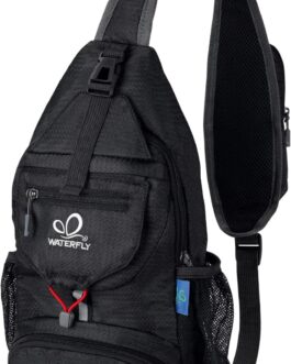 Waterfly Chest pocket sling bag small, Foldable Men’s Crossbody Bag, Sling Bag, Crossover, Shoulder Backpack, Men and Women for Travel and Hiking