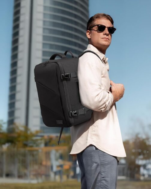 LOVEVOOK Ryanair Hand Luggage 40 x 20 x 25 cm, Small Travel Backpack, Hand Luggage, Aeroplane Men Women, 14 Inch Laptop Backpack Bag, 20 L Carry On Luggage Travel Backpack Suitcase Backpack for – Bild 6