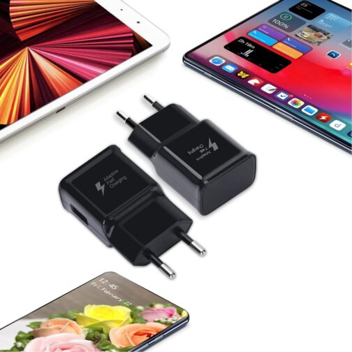 Pack of 4 USB Power Supply Charger Adapter Plug 5V-2A Universal Fast Charger for iPhone 11/X 8/7/6, Samsung Galaxy S22 S21 S20 S10 S6 S7 S8 S9/Edge/Plus/Active, A54 A34, Note 8/9/10 Mobile Phones – Bild 8