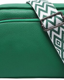 ZOUIQSS Damen Umhängetasche Leder Raute Frauen Crossbody Schultertasche Metallknopf Handtasche mit verstellbaren Schultergurten