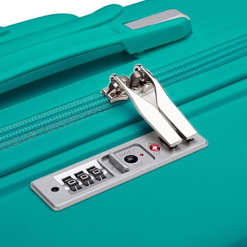 Kono Trolley Case with Beauty Case, 100% PP Suitcase Set, turquoise – Bild 3