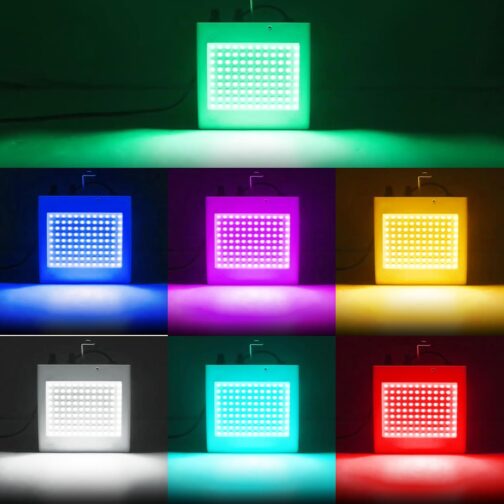Multicolour Strobe with Remote Control Disco Light, 108 LED Stroboscopes Music Controlled Disco Flash Light for Room, Disco Light, Party Disco Strobe Light, Strobe Flash, Flash Projector Light Effects – Bild 4