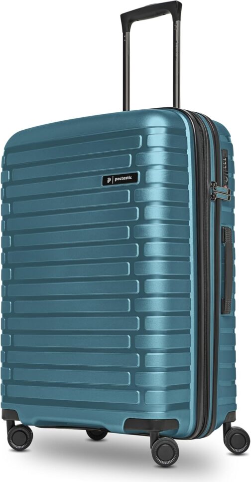 Pactastic Collection 04 + BC, Ice-blue metallic, Hard shell trolley with swivel castors