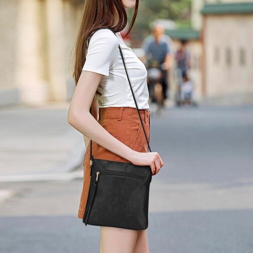 dobsechs Soft PU Leather Crossbody Bag for Women Crossbody Bag with Multiple Pockets Adjustable Strap Perfect for Daily Use – Bild 7