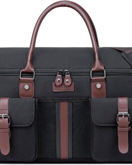 Luggage Bag for Travel, Vessgra Portable Convertible Garment Bag Duffle Bags for Men and Women with Shoe Compartment – 2 in 1 Hanging Suitcase Travel Bags