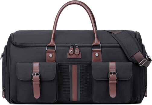 Luggage Bag for Travel, Vessgra Portable Convertible Garment Bag Duffle Bags for Men and Women with Shoe Compartment - 2 in 1 Hanging Suitcase Travel Bags