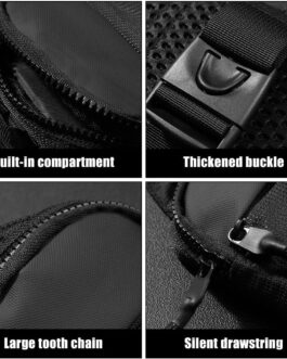 DONGKER Sling Chest Crossbody Bag, Waterproof Shoulder Bag, Crossbody Bag Backpack for Men and Women Hiking Outdoor Sports