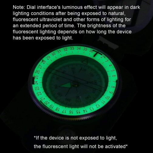 Sportneer Military Marching Compass, Professional Pocket Compass with Carrying Strap for Hunting, Hiking and Outdoor Camping, Waterproof and Shockproof – Bild 5