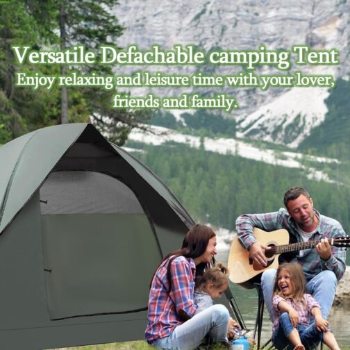 Camping Tent 2-3 Person Dome Tent Ultralight Tents Double Layer Waterproof & Windproof Family Tent for Camping and Picnic, Easy to Assemble Outdoor Tent for Garden, Hiking Trip – Bild 7