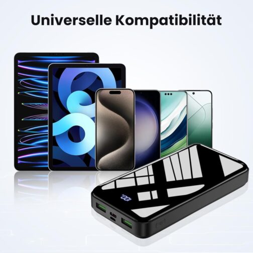 Power Bank 27000 mAh, 22.5 W PD20 W USB-C Power Bank, External Mobile Phone Batteries with LED Display, Portable Charger Compatible with iPhone 16 15 14 13 12 11 Pro – Bild 8