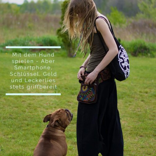 Kunst und Magie Bum Bag with Mandala Print, Festival Bag – Bild 4