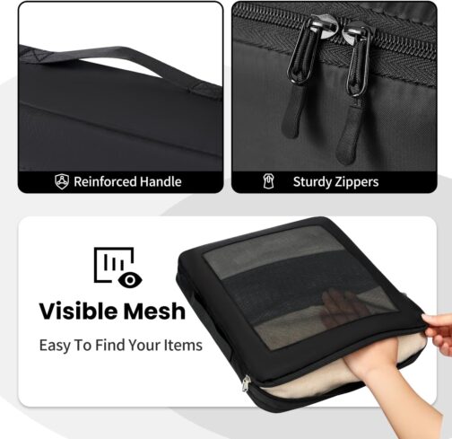 Prezon Packing Cubes for Suitcase 10 Set, Lightweight Luggage Packing Organiser Packing Cubes for Travel Accessories – Bild 4