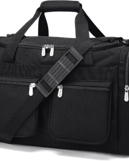 Travel Bag Gym Sports Bag 40L Overnight Bag Weekend Duffel Bag, black, Overnight bag weekend duffel bag